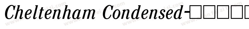 Cheltenham Condensed字体转换